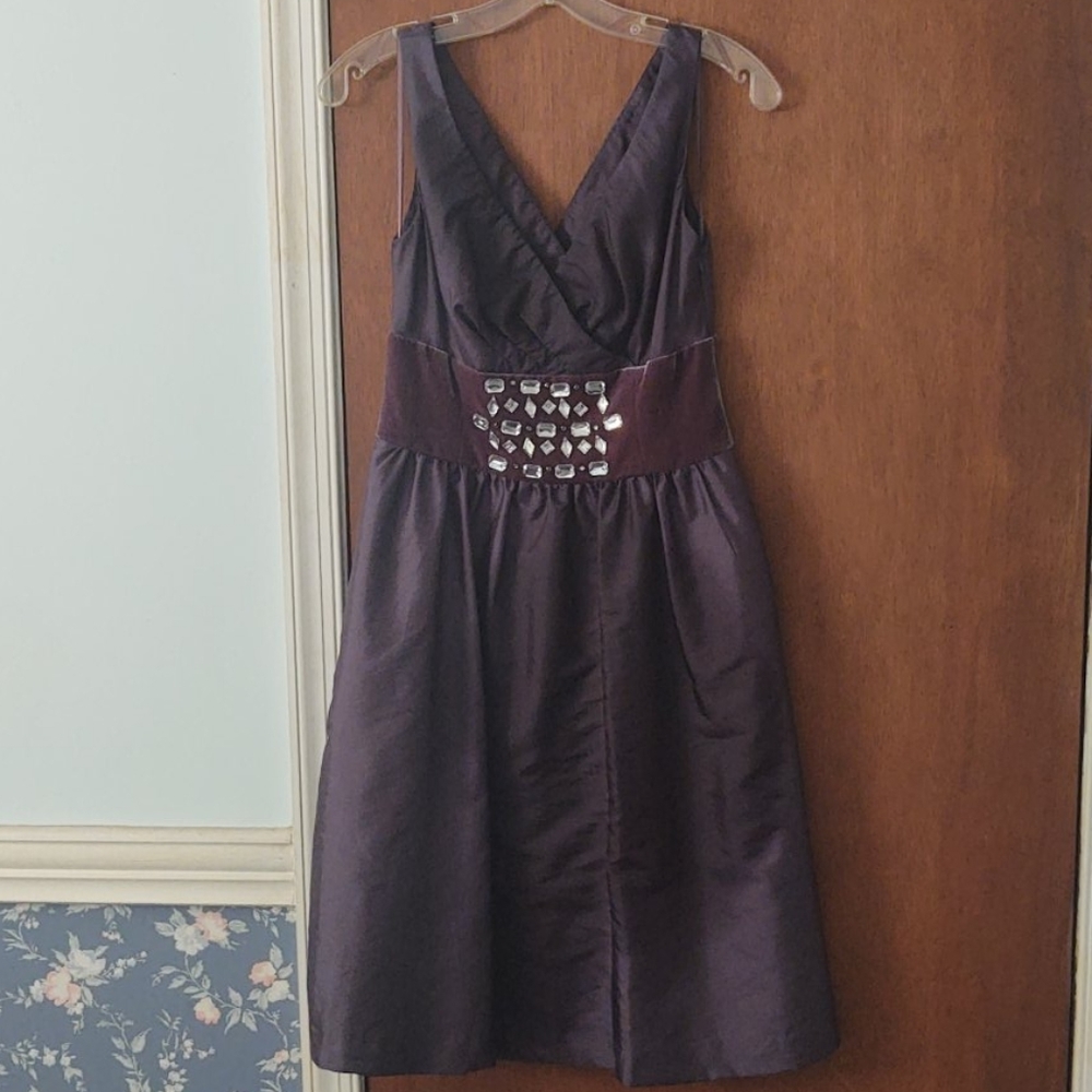 Nine West charcoal grey cocktail dress size 2